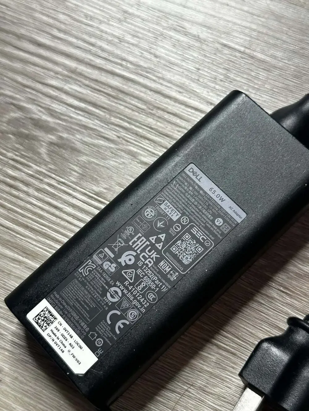Dell 65W USB-C Laptop Power AC Adapter Model LA65NM190